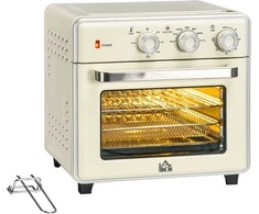 Gruzdintuvė Homcom Mini konvekcinė orkaitė 20 l, kepimo krosnelė "7 in 1" 1400 W