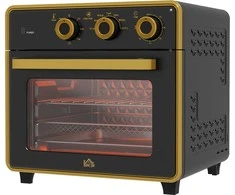 Gruzdintuvė Homcom Mini orkaitė 20L, su konvekcijos funkcija, 90-230 ℃, 1400 W