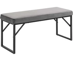 Homcom Minkštas aksomo išvaizdos suoliukas Suoliukas, lovos suoliukas, makiažo suoliukas, prieškambario suoliukas svetainei, miegamajam, tamsiai pilkas, 115 x 46 x 49 cm