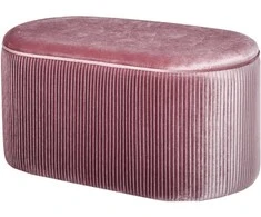 Homcom Minkštas prancūziško stiliaus suoliukas su daiktadėže, aksomas, elegantiškas, 81x40x41cm