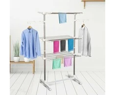 Homcom Mobili drabužių džiovyklė 3 lygių sulankstoma 80-142 x 55 x 152 cm