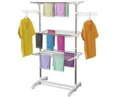 Homcom Mobili drabužių džiovyklė 3 lygių sulankstoma 80-142 x 55 x 152 cm