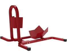 HOMCOM Motociklo stovas 17-21", 430-530 mm priekšējai ratui, reguliuojamas, metalinis, raudonas