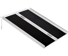 Homcom Neįgaliųjų vežimėlių rampa, įvažiavimo rampa, sulankstoma su rankena, 270 kg - 93 x 73 x 5 cm
