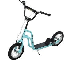 Homcom Pedalinis paspirtukas su pneumatinėmis padangomis 12 colių, nuo 5 metų, mėlynas, 120x58x75-80cm