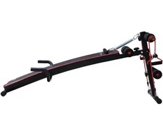 HOMCOM pilvo treniruoklio treniruočių suolelis sėdėti ant suolo pasipriešinimo juostos, reguliuojamos iki 120 kg 37.5x55.5x50-68cm