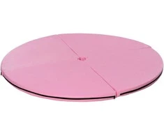 HOMCOM Pole Dance kilimėlis, 5 cm storio apvalus plastikinis kilimėlis pole dance pratimams, gimnastikai, jogai, rožinis