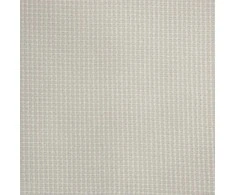 HOMCOM pufas su daiktadėže ir dangčiu, metalinis žiedas, dviejų spalvų dizainas, apvalus kojų pufas, apmuštas pufas, šenilas 36 x 36 x 44 cm kreminės baltos spalvos