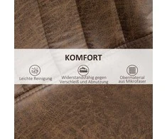 Homcom Reguliuojamo aukščio baro kėdė 2 vnt., su kojų atramomis - ruda 43 x 46,5 x 89-110 cm