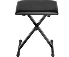 HOMCOM Reguliuojamo aukščio, sulankstoma, metalas, odos imitacija, putplastis, juoda, 39 x 29 x 37-47 cm