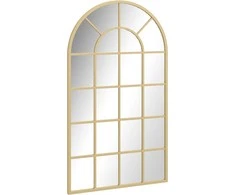 Homcom Sieninis veidrodis spintos veidrodis 110 x 62 cm aukso spalvos