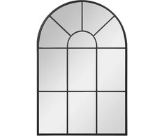 Homcom Sieninis veidrodis su lanku 91x60cm - juodas