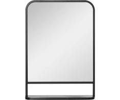 Homcom Sieninis veidrodis su lentyna 70x50cm