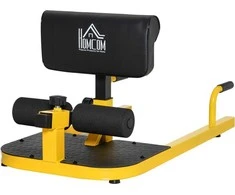 Homcom Sissy Squat pritūpimų treniruoklis, kojų treniruoklis, pilvo sėdmenų treniruoklis, 3 in 1 treniruoklis 50 x 97 x (44,5-56,5) cm
