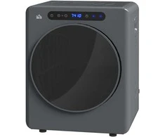 HOMCOM skalbiamosios džiovyklės, 6 programos, 40-60 ℃, 4kg talpa, kompaktiška, lietimui jautrus valdymas, pilka