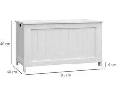 Homcom Skrynia, sandėliavimo dėžė su rankena 81 x 40 x 46 cm