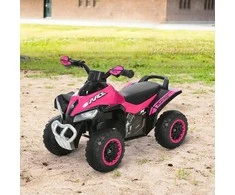 HOMCOM Šliaužimo automobilis Vaikų transporto priemonė Pedalinis automobilis Šviesos muzika 18-36 mėnesių Plastikinis plienas Rožinis 67.5x38x44cm