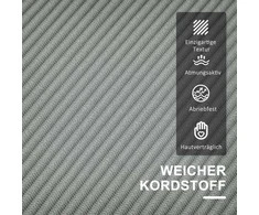 HOMCOM dvivietė sofa, maža sofa su porankiais, daiktadėžė, moderni gobeleninė sofa su velveto išvaizda, medinės kojelės, pagalvėlės, poilsio sofa svetainei, miegamajam, 117 x 63 x 79 cm, šviesiai pilka