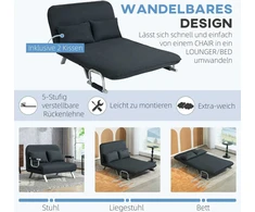 HOMCOM Sofa lova Sofa lova su reguliuojamu atlošu, minkštasuolis, 2 vietų sofa su miegojimo funkcija, aksomo išvaizdos, porankis, sofa svetainei, miegamajam, juoda