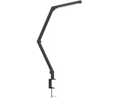 HOMCOM Stalinė lempa su reguliuojamu ryškumu ir spalva, metaline spaustuve, 96 LED, juoda