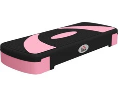 "HOMCOM step board" aerobikos treniruoklis, reguliuojamo aukščio su 3 lygiais (10/15/20 cm), skirtas treniruokliams lauke ir patalpose, kurio keliamoji galia iki 150 kg 80 x 31 x 10-20 cm