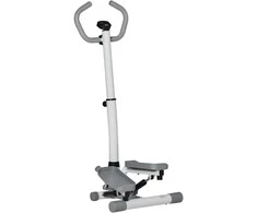 HOMCOM Steperis namų treniruoklis su LCD ekranu, reguliuojamu greičiu, Metalas, ABS, 55 x 53 x 118-128 cm