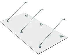 HOMCOM stogelis su stikliniu stogeliu su durelėmis iš grūdinto stiklo (ESG) nerūdijantis plienas skaidrus stiklas 3 dydžiai (200x90cm) (L)