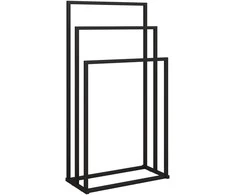 HOMCOM stovas rankšluosčiams, pastatomas, su 3 atramomis, rankšluosčių kopetėlės iš plieno 45 x 21,5 x 85 cm