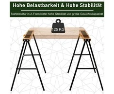 "HOMCOM" sulankstomas darbastalis 99,5 x 50 x 78 cm, keliamoji galia 125 kg