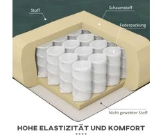Homcom Sulankstomas fotelis su lovos funkcija - tamsiai žalia 77 x 88 x 83 cm