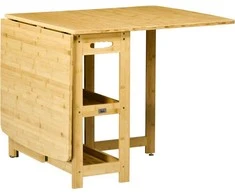 Homcom Sulankstomas valgomojo stalas knyga 49,5 x 80 x 73,5 cm