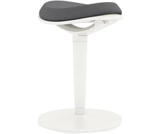 HOMCOM taburetė, ergonomiška biuro taburetė, 56,5-71,5 cm reguliuojamo aukščio darbo taburetė, pasukama kėdė biurui, kabinetui, tinklinė, pilka
