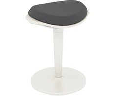 HOMCOM taburetė, ergonomiška biuro taburetė, 56,5-71,5 cm reguliuojamo aukščio darbo taburetė, pasukama kėdė biurui, kabinetui, tinklinė, pilka