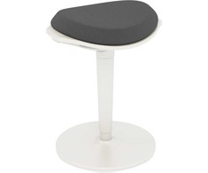 HOMCOM taburetė, ergonomiška biuro taburetė, 56,5-71,5 cm reguliuojamo aukščio darbo taburetė, pasukama kėdė biurui, kabinetui, tinklinė, pilka