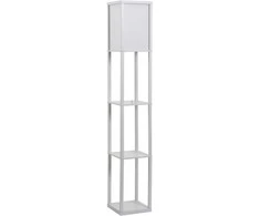 Homcom Toršeras su 3 lentynomis E27 iki 40 W, 26 x 26 x 160 cm