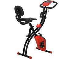 Homcom Treniruoklis "2-in-1" su 8 reguliuojamais magnetinio pasipriešinimo lygiais ir 1 pora tempimo gumų 107x52x110 cm