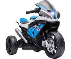 Homcom Vaikiškas elektrinis motociklas 6V Elektrinis triratis su 3 muzikos režimais 2,5 km/h