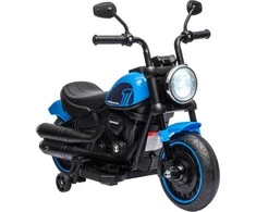 Homcom Vaikiškas elektrinis motociklas su 2 nuimamais mokomaisiais ratais, 1,5-3 km/h, skirta 1,5-3 metų