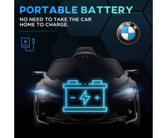 HOMCOM vaikų elektrinio automobilio nuotolinio valdymo žibintai MP3 grotuvas 3-5 km/val