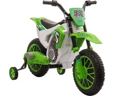 Vaikų elektrinis motoroleris motociklas 12V nuimami atraminiai ratai nuo 3 metų PP metalas