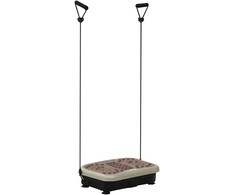 HOMCOM Vibracinė plokštė Vibracijos treniruoklis Vibracijos treniruoklis Fitneso treniruoklis LED ekranas USB garsiakalbis Treniruočių juostos Nuotolinis valdymas