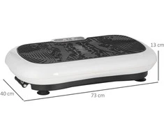 HOMCOM vibracinis treniruoklis su 2 vibracinėmis juostomis, 99 vibracijos lygiai, iki 120 kg, skirtas viso kūno treniruotėms, 200 W