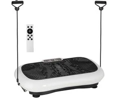 HOMCOM vibracinis treniruoklis su 2 vibracinėmis juostomis, 99 vibracijos lygiai, iki 120 kg, skirtas viso kūno treniruotėms, 200 W