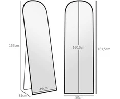 Homcom Viso ilgio pastatomas veidrodis 161,5 x 50 cm
