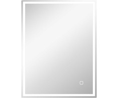 HOMCOM vonios veidrodis su apšvietimu 90x70 cm, LED sieninis veidrodis su atminties funkcija, 3 šviesos spalvų, nuo rasojimo apsaugotas, su jutikliniu jungikliu, sidabrinis