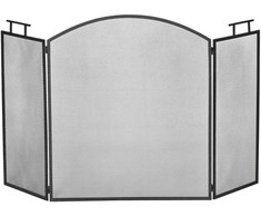 HOMCOM Židinio grotelės, Kibirkščių apsaugos grotelės 128 x 2 x 76,5 cm