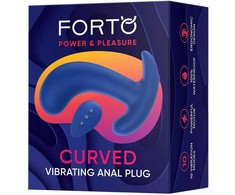 Dreamtoys Išlenktas vibruojantis vibratorius mėlynas FORTO