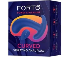 Dreamtoys Išlenktas vibruojantis vibratorius mėlynas FORTO