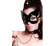 Katės kaukė juoda KINKY DIVA