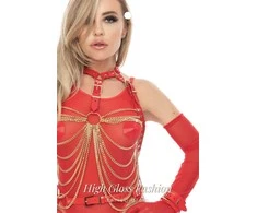 KINKY DIVA grandininė liemenėlė su sagtimis GRANDININĖ LIEMENĖLĖ SU SAGTIMIS
